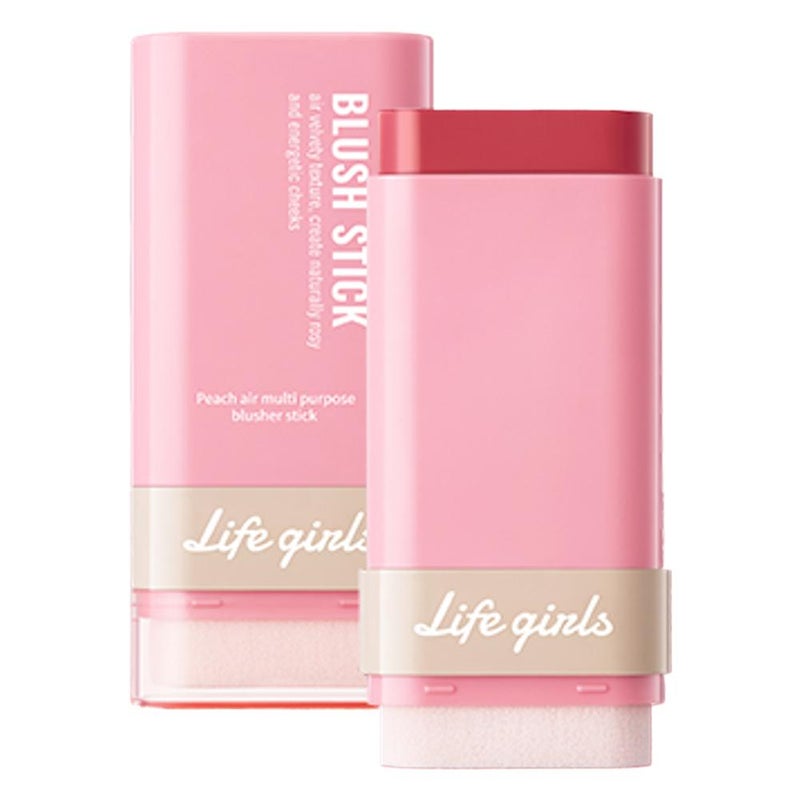 Double-ended eraser blush stick for natural nude makeup, highlighter, contouring, and light makeup; lip and cheek dual-use blush.
